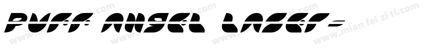 Puff Angel Laser字体转换